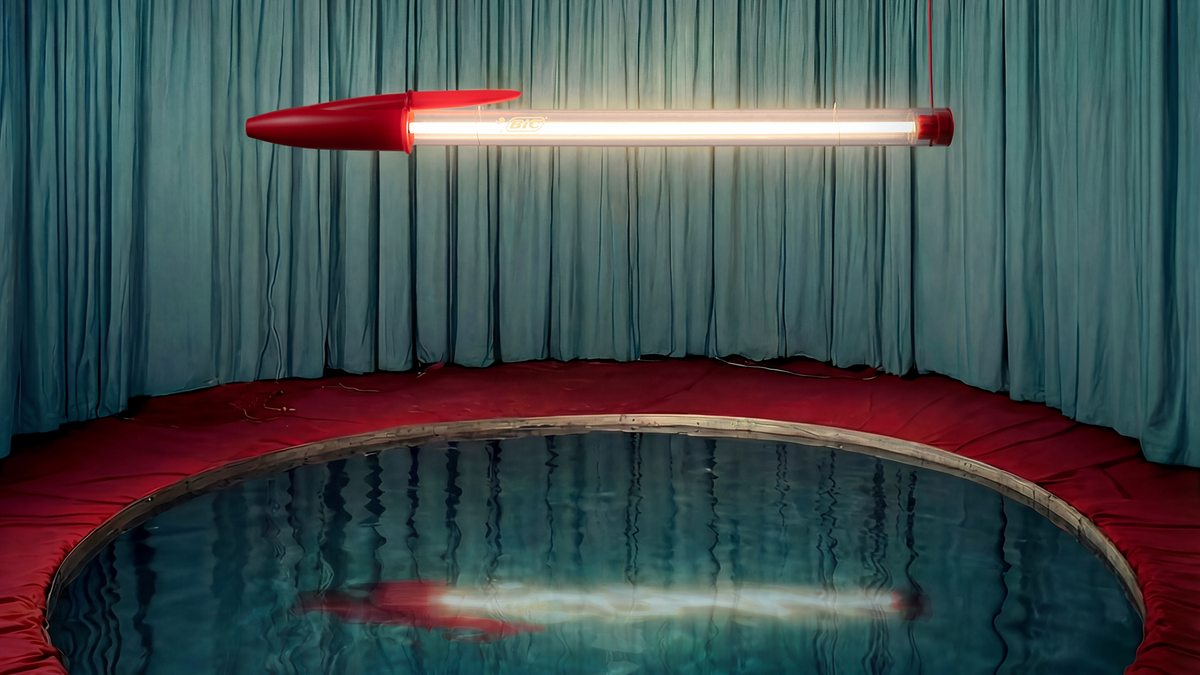 Seletti BIC© Lamp – Lampada LED Transparente/Blue | Design Contemporaneo
