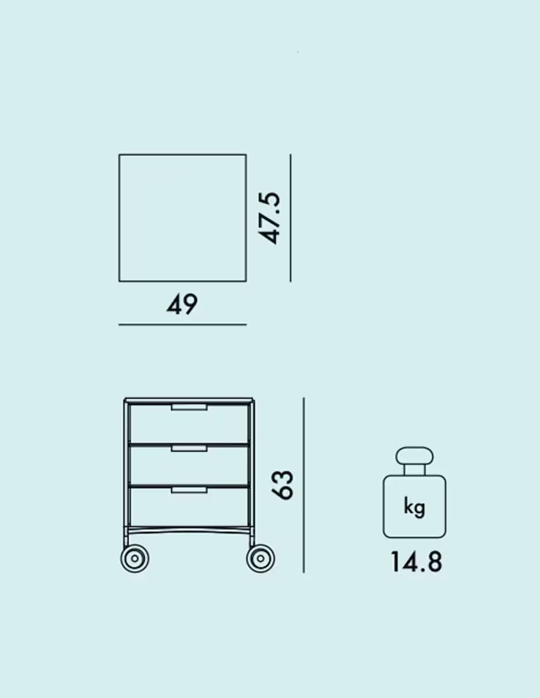 Kartell - Mobil Mat - Cassettiera