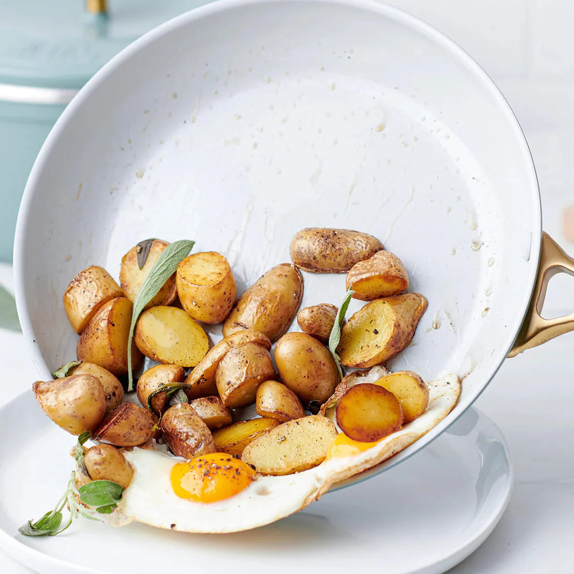 GreenPan - Padella Padova D28 cm Antiaderente PFAS-Free per una Cucina Sana