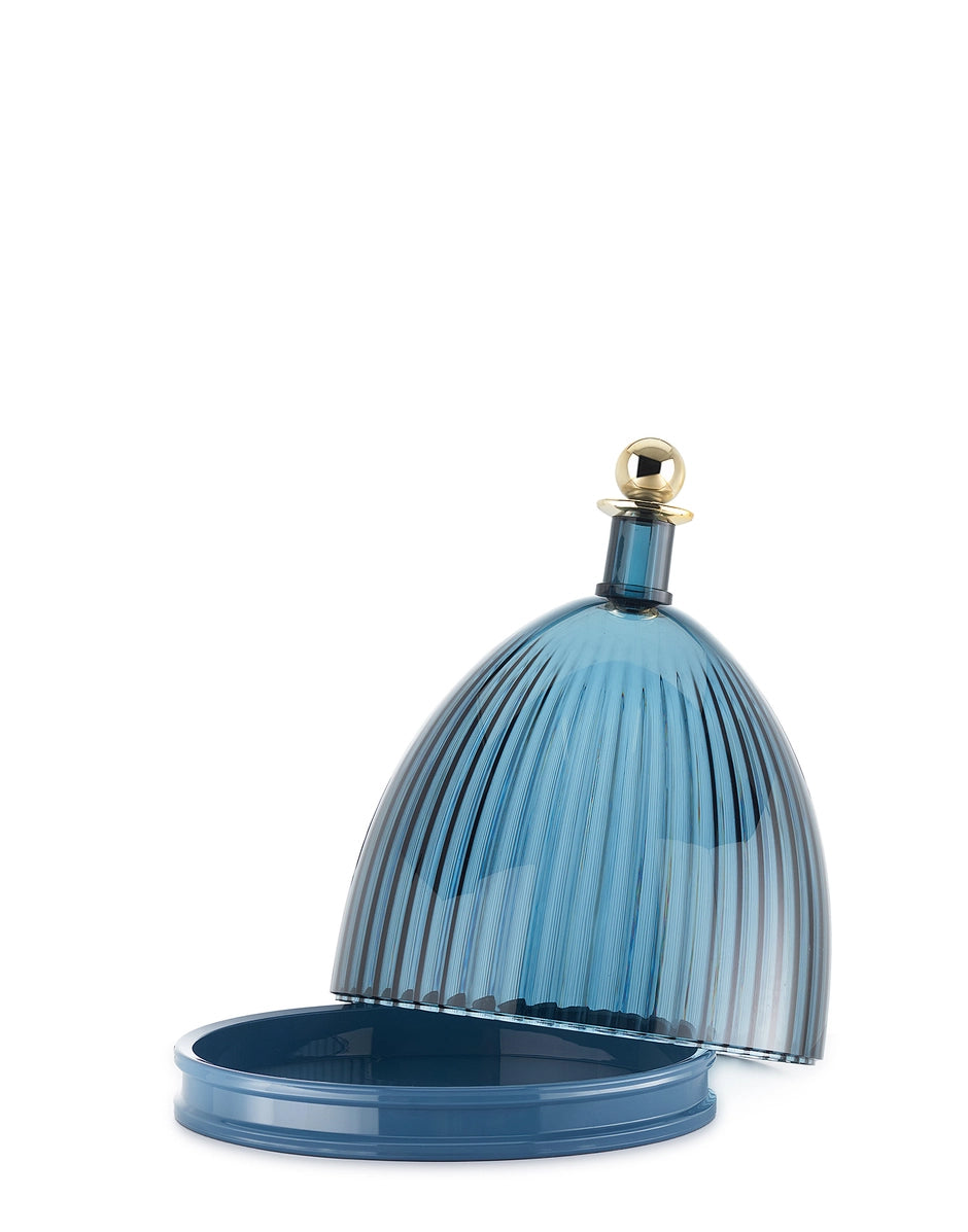 Kartell La Coupole Centrotavola Blu | Design Fabio Novembre