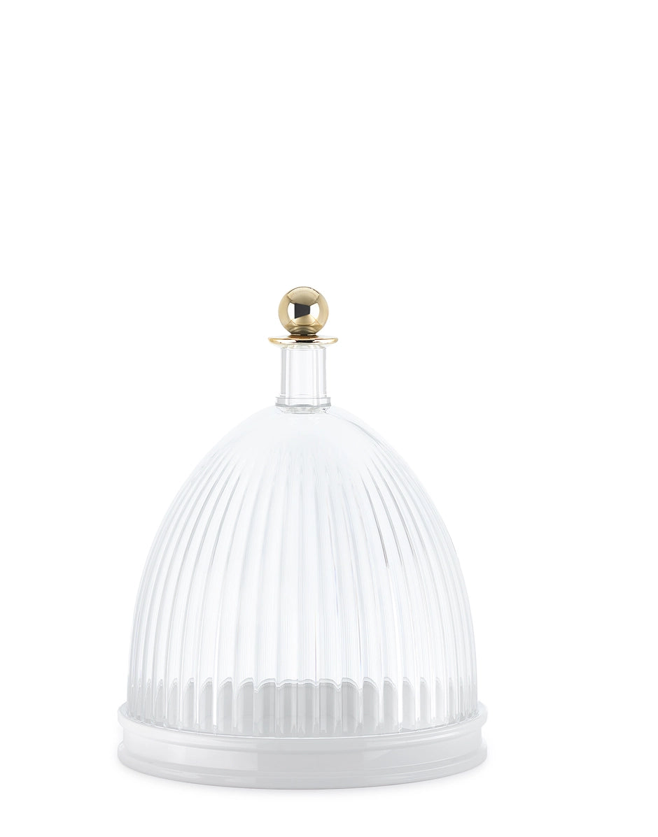 Kartell La Coupole Centrotavola Bianco-Trasparente | Design Fabio Novembre