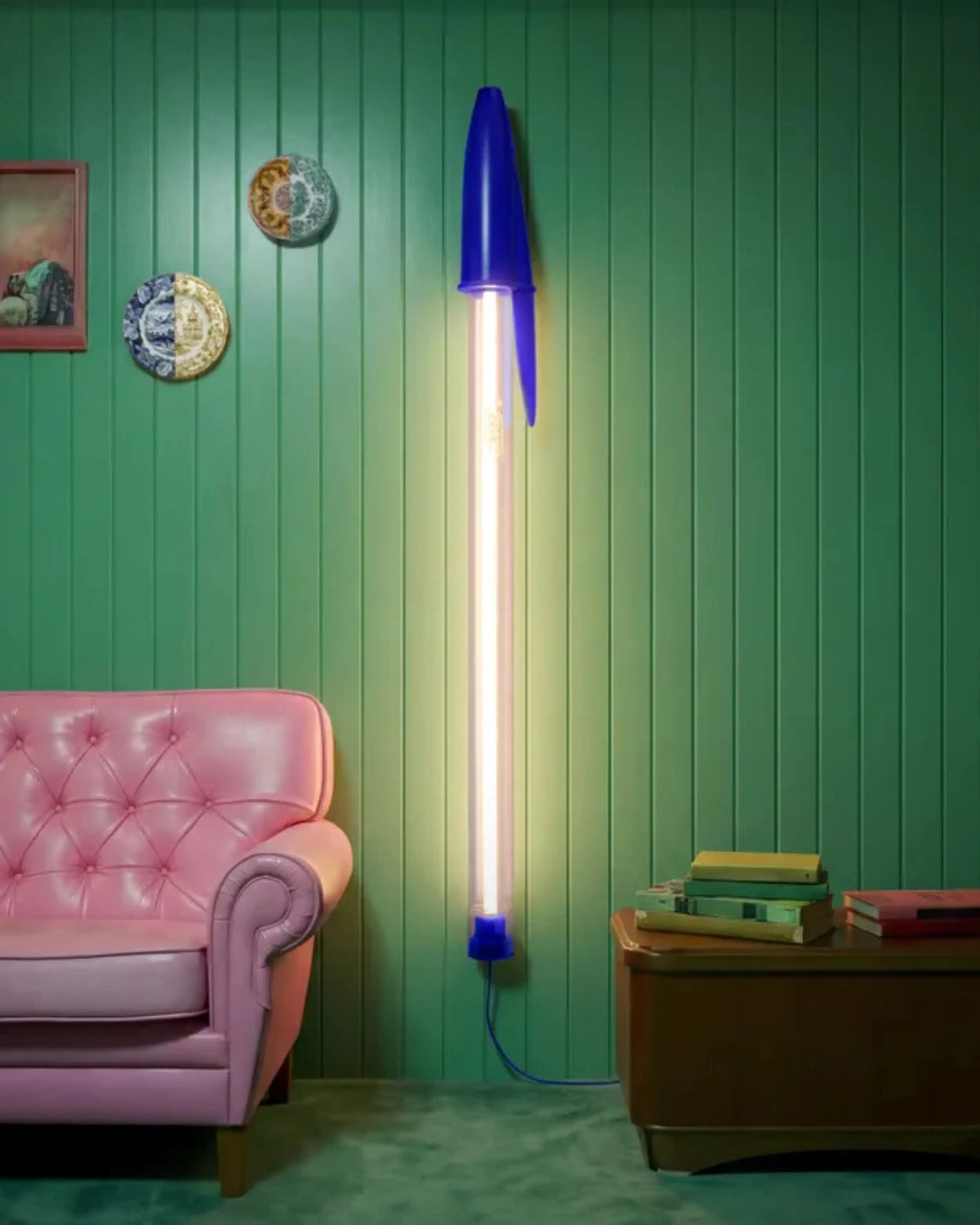 Seletti BIC© Lamp – Lampada LED trasparente/nero | Design Contemporaneo