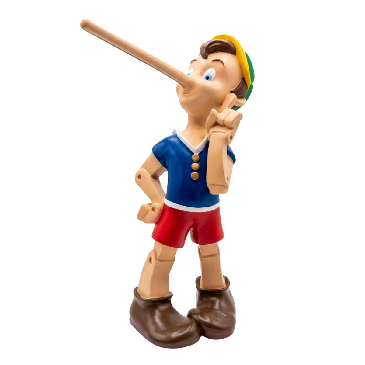 Seletti The Liar Lamp Pinocchio, vista completa su fondo bianco