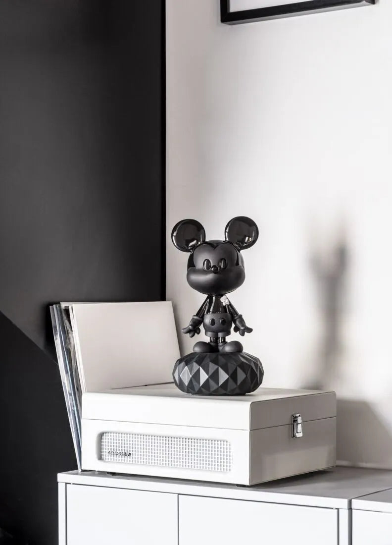 Lladró - Mickey Total Black - figura di Topolino