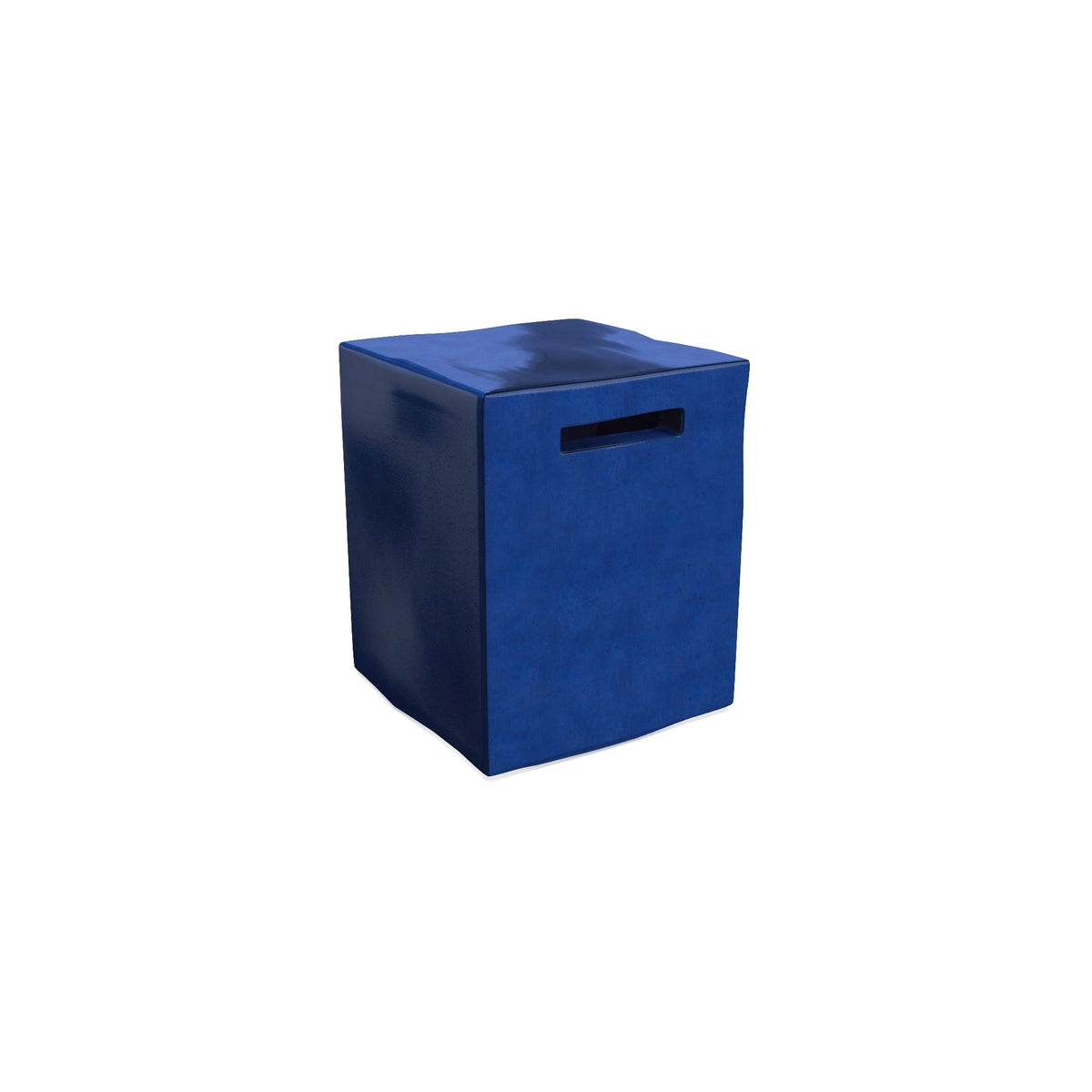 Gervasoni - Inout 42 - Tavolino\Pouf Blu cemento