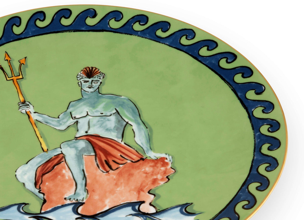 Ginori 1735 - Il Viaggio di Nettuno - Centrotavola e segnaposto - Moss Green
