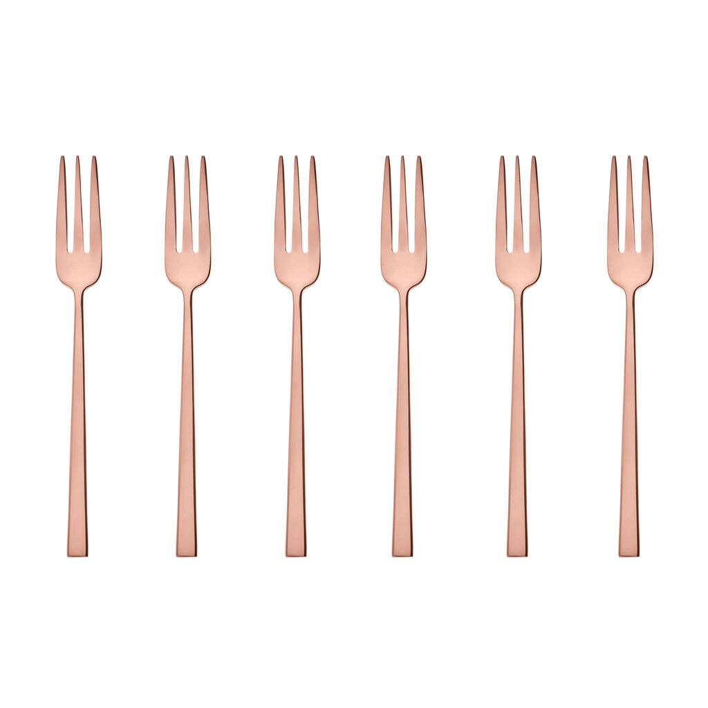 Sambonet - Rock - Set 6 forchettine dolce PVD Copper