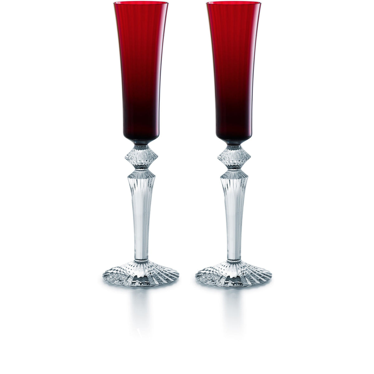 Baccarat - Fluttissimo Millenuits col. Rosso - Set 2 calici