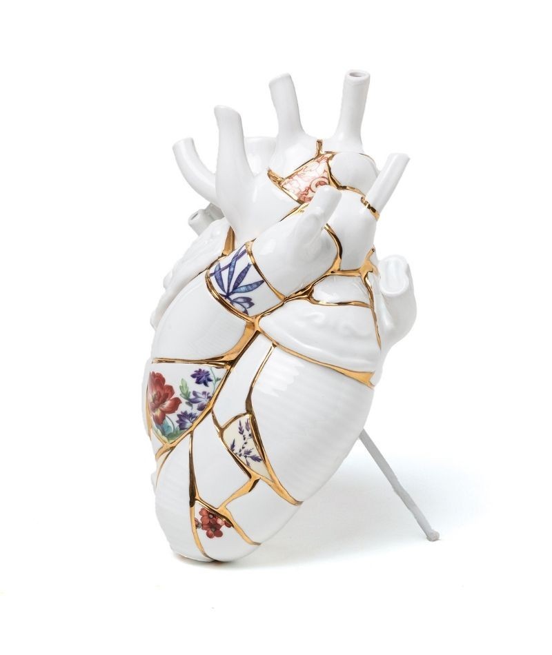 Seletti - Love in Bloom Kintsugi – Vaso Cuore Marcantonio