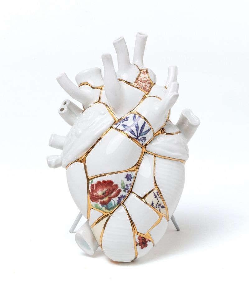 Seletti - Love in Bloom Kintsugi – Vaso Cuore Marcantonio