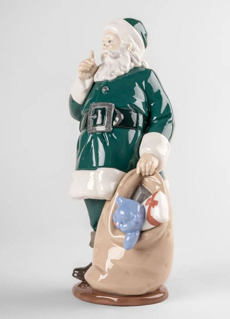 Lladró - E' Arrivato babbo natale (VERDE)