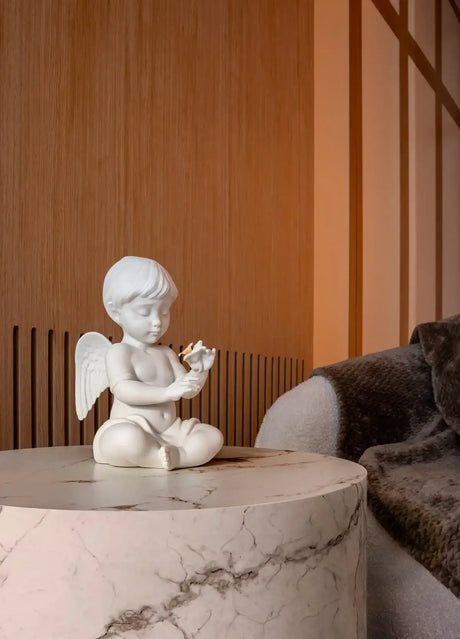 Lladro' - Scultura Angelo con fiore