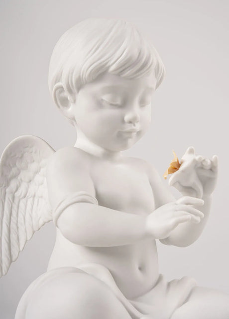 LLADRÓ – Lladro' - Scultura Angelo con fiore
