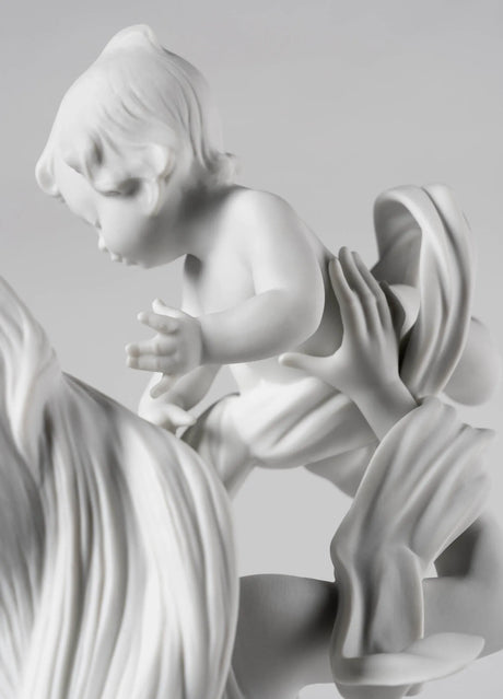 Lladró - Madre Il mio bellissimo bebè. Bianco mate