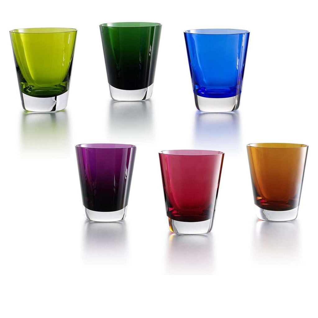 Baccarat - Mosaïque - set 6 Bicchieri colorati
