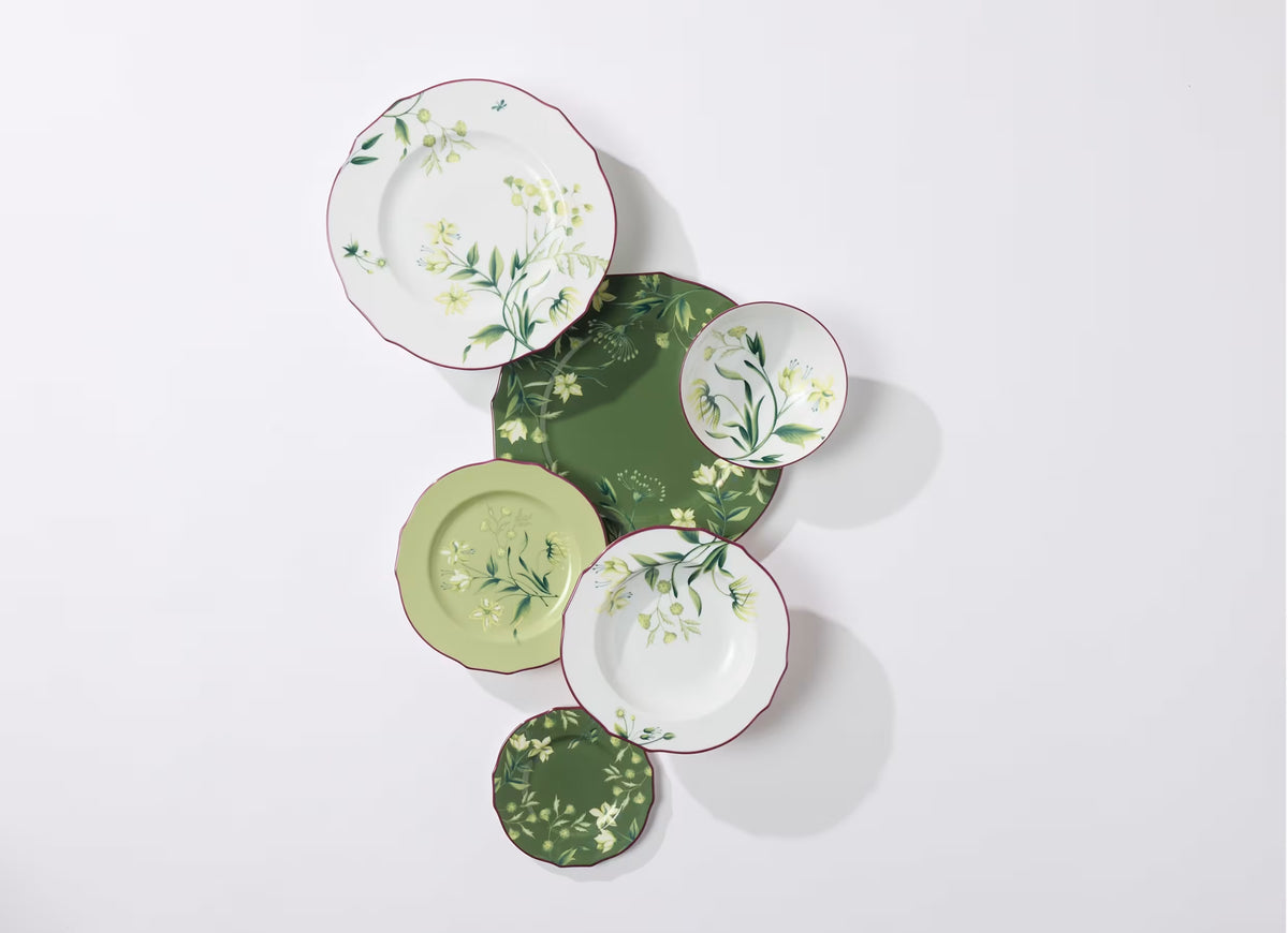 Ginori 1735 – Florenza – Servizio piatti 18 pezzi – Rosa Malva