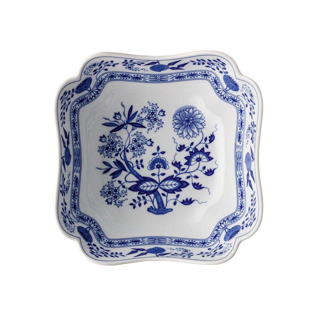 HUTSCHENREUTHER - Blau Zwiebelmuster Insalatiera rettangolare 24 cm - Porcellana Blu