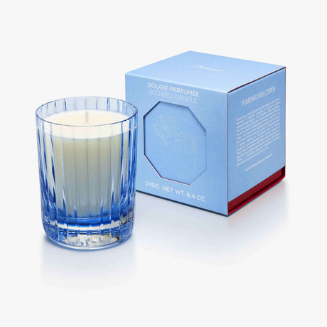 Baccarat - Candela profumata 4 Elements Ivresse Des Cimes  - Cristallo Blu chiaro