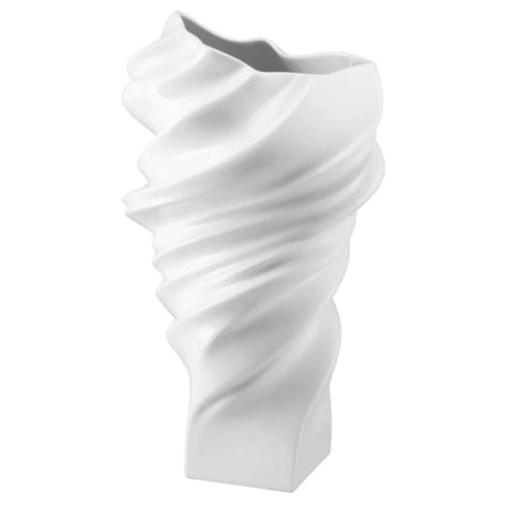Rosenthal Squall Bianco Matt - Vaso in Porcellana 32 cm | Design Cédric Ragot