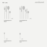 Sambonet – 100 - Servizio tavola 24 posate