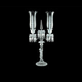 Baccarat Enfant - Candelabro a 2 Bracci in Cristallo con Verrine