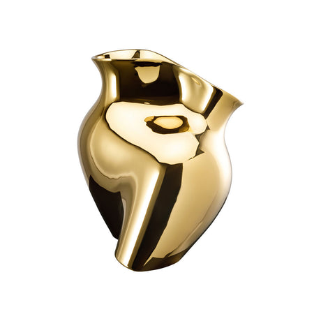 Rosenthal La Chute Gold Titanisiert - Vaso in Porcellana | Finitura Oro Titanio