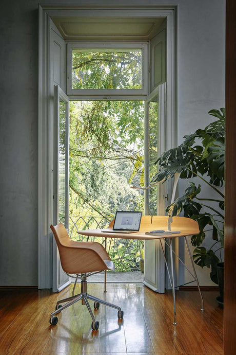 Kartell - Earl of wood - Scrivania - Colore: FRASSINO NERO/NERO - Philippe Starck