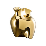 Rosenthal La Chute Gold Titanisiert - Vaso in Porcellana | Finitura Oro Titanio