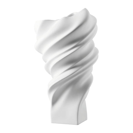 Rosenthal Squall Bianco Matt - Vaso in Porcellana 32 cm | Design Cédric Ragot