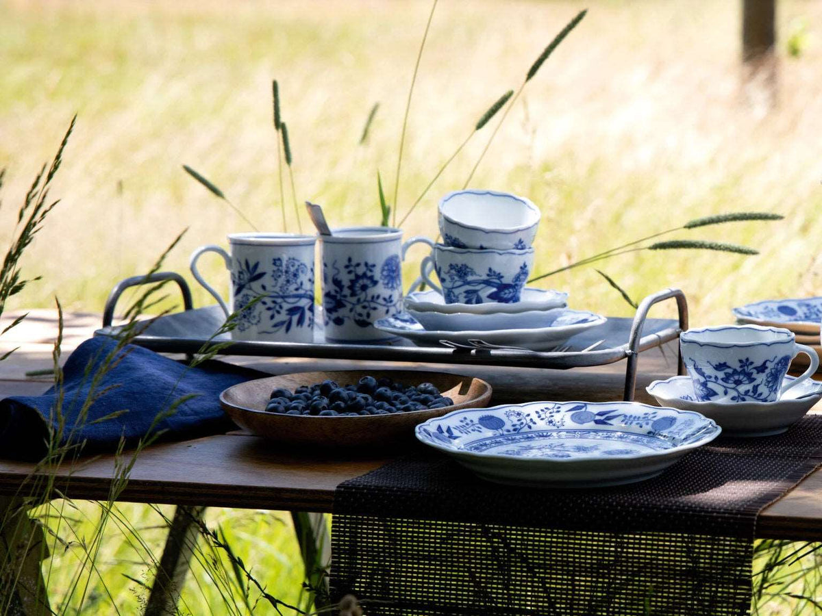 HUTSCHENREUTHER - Blau Zwiebelmuster Zuppiera - Ovale - Ø 37,0 cm - h 25,6 cm - 3,500 l, Porcellana Blu