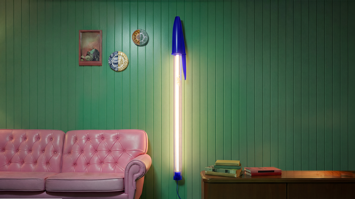 Seletti BIC© Lamp – Lampada LED Transparente/Blue | Design Contemporaneo