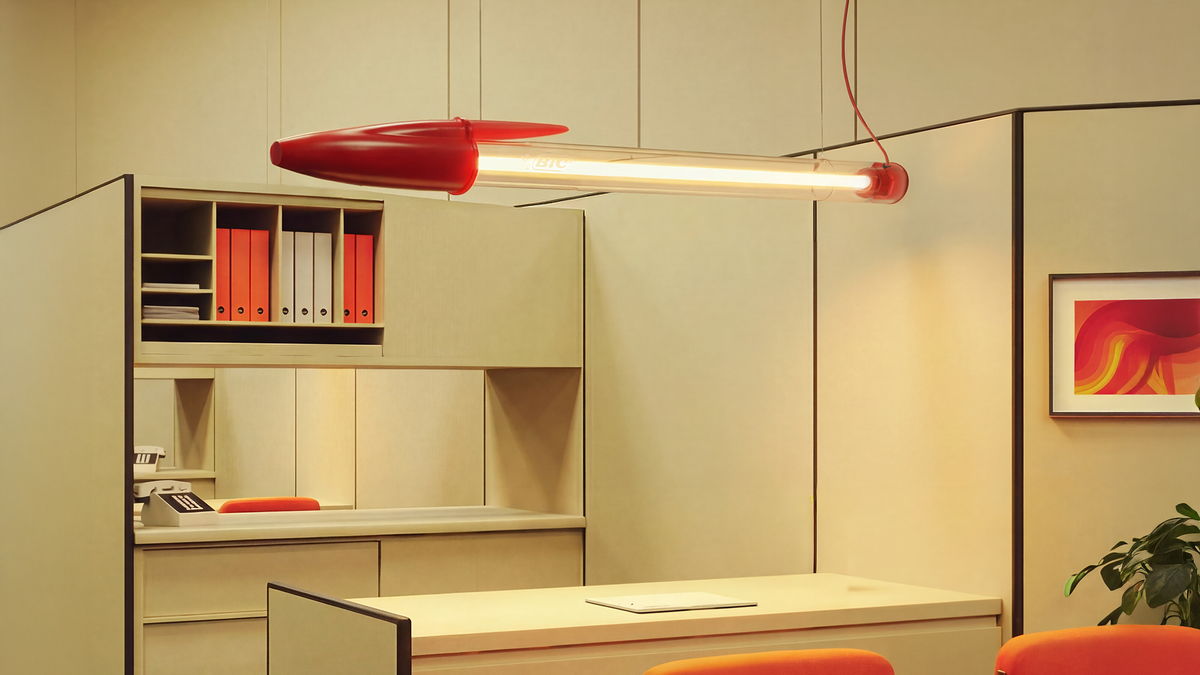 Seletti BIC© Lamp – Lampada LED trasparente/nero | Design Contemporaneo