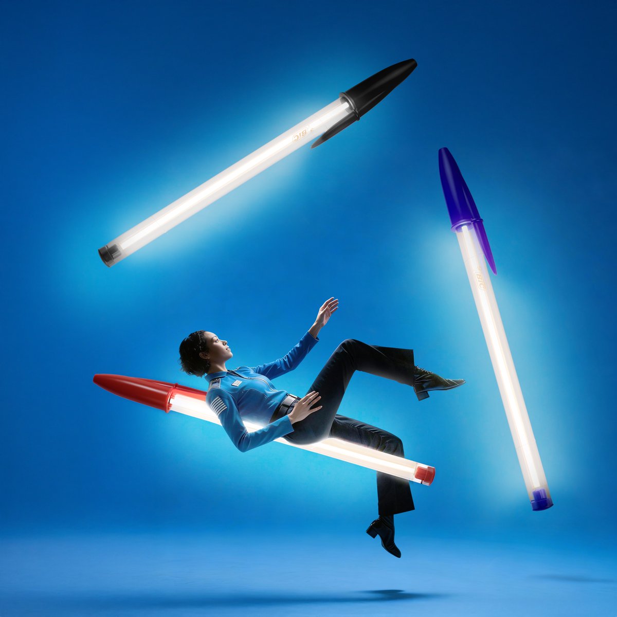 Seletti BIC© Lamp – Lampada LED trasparente/nero | Design Contemporaneo
