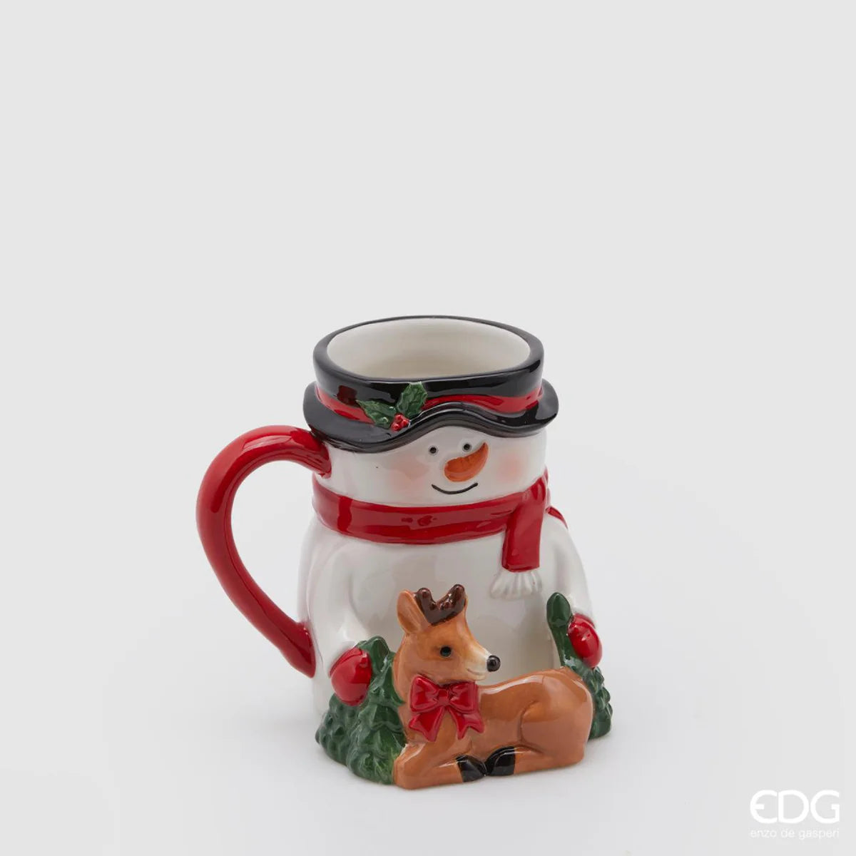 EDG - Tazza Omino di neve con snack h13 cm
