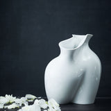 Rosenthal La Chute Weiss - Vaso in Porcellana Bianca | Design Scultura