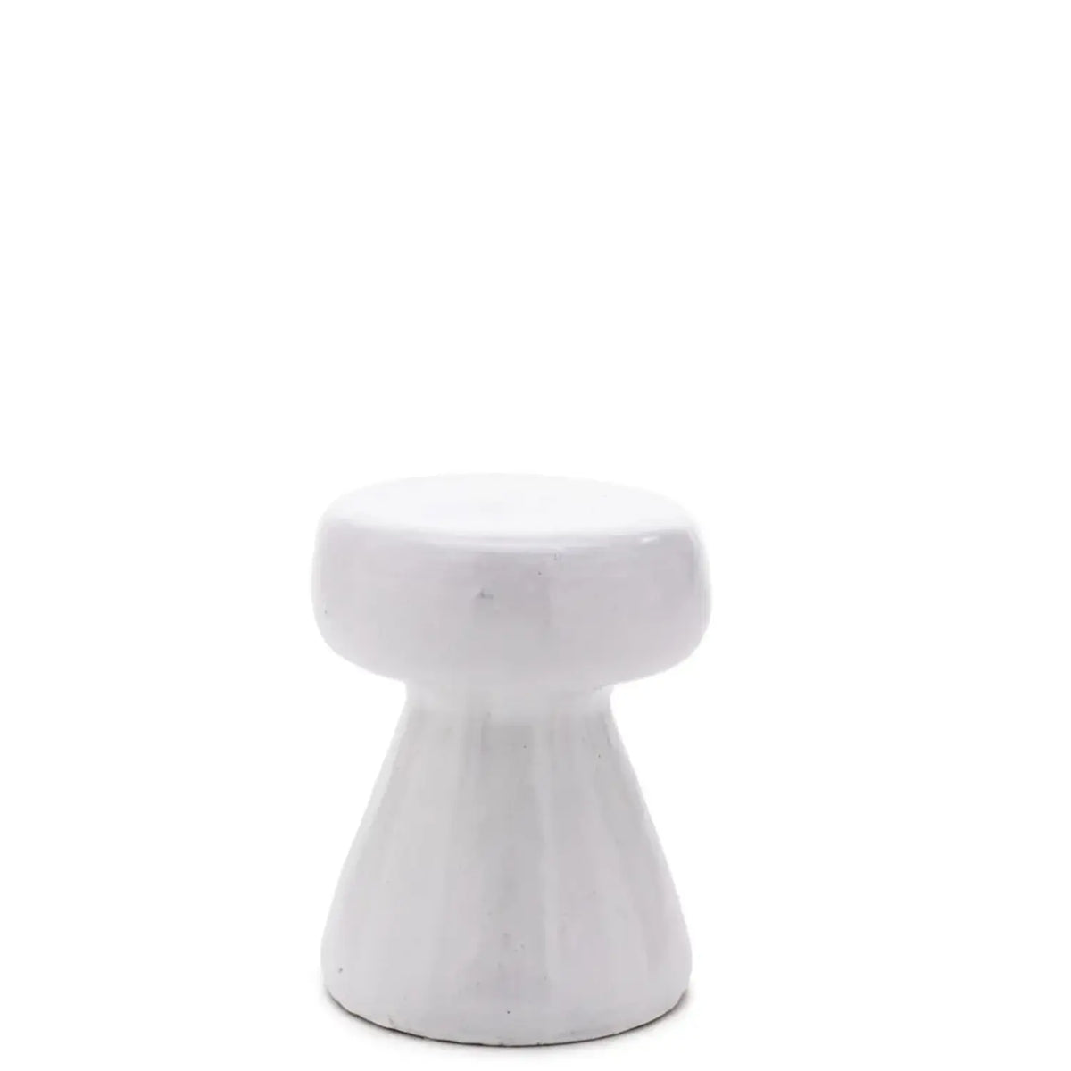 Gervasoni - Inout 44 - Tavolino/Pouf Bianco Cemento