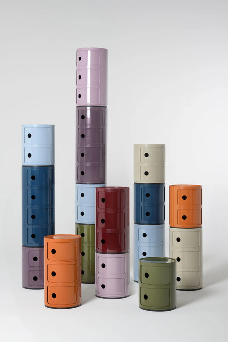 Kartell - Componibili 3 Elementi New Colors - Bordeaux