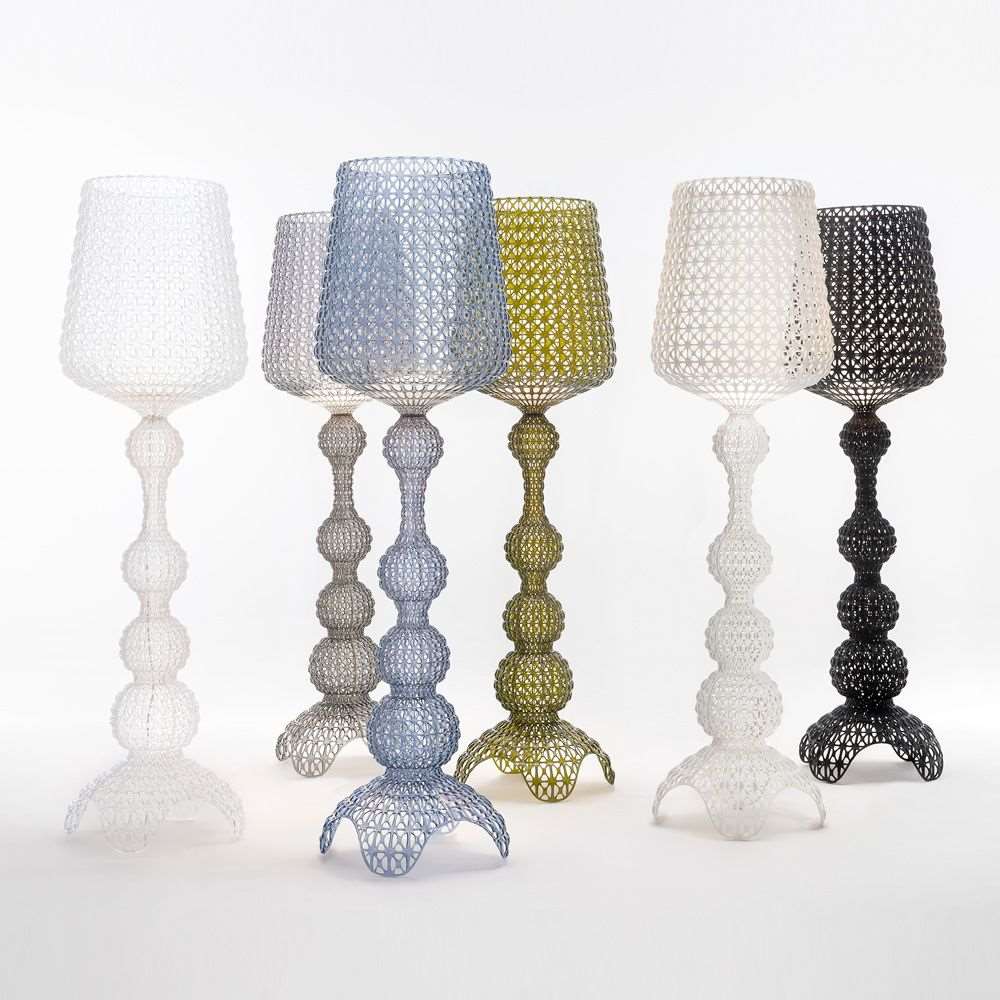 kartell - Lampada da Terra - Kabuky colore bianco