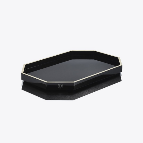 Baccarat – Vassoio Octogone Nero Piccolo