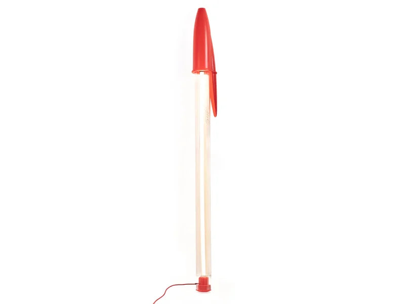 Seletti BIC© Lamp – Lampada LED Trasparente/Rossa | Design Contemporaneo