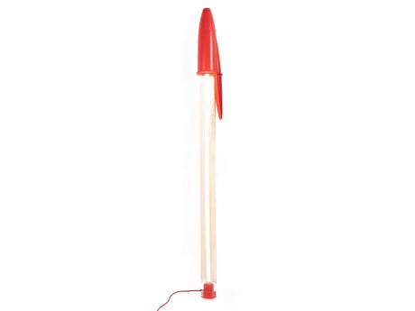 Seletti BIC© Lamp – Lampada LED Trasparente/Rossa | Design Contemporaneo