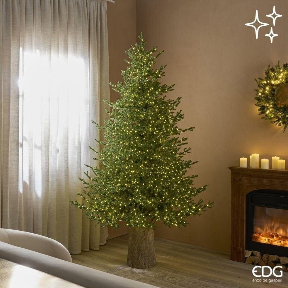 EDG Enzo De Gasperi – Albero di Natale Pino Lucciole 210 cm con 3100 rice LED