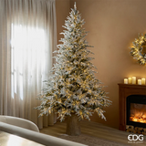 EDG Enzo De Gasperi – Albero di Natale Pino Cortina innevato 210 cm con 2500 mini LED