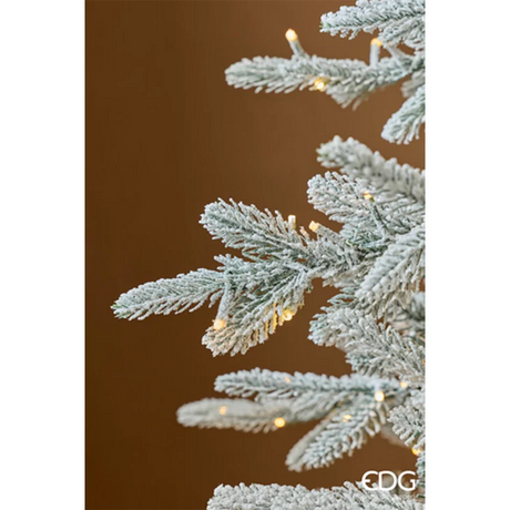 EDG Enzo De Gasperi – Albero di Natale Pino Cortina innevato 210 cm con 2500 mini LED