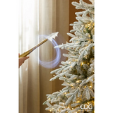 EDG Enzo De Gasperi – Albero di Natale Pino Cortina innevato 210 cm con 2500 mini LED