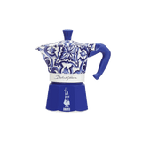 Bialetti - Moka Express 3 Tazze Blu Mediterraneo
