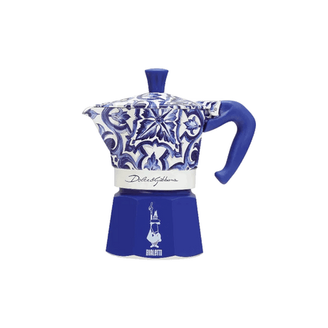 Bialetti - Moka Express 3 Tazze Blu Mediterraneo