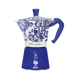 Bialetti - Moka Express 3 Tazze Blu Mediterraneo