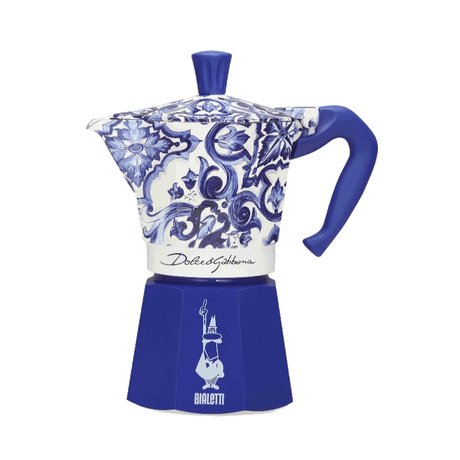 Bialetti - Moka Express 3 Tazze Blu Mediterraneo