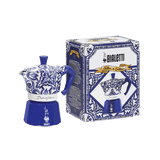 Bialetti - Moka Express 3 Tazze Blu Mediterraneo